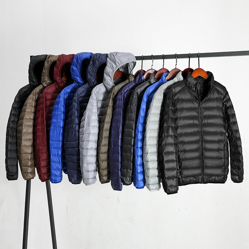 남성용 사계절 초경량 패커블 다운 재킷, 방수 및 방풍, 통기성 코트, 남성용 후드 재킷, 2022 신상