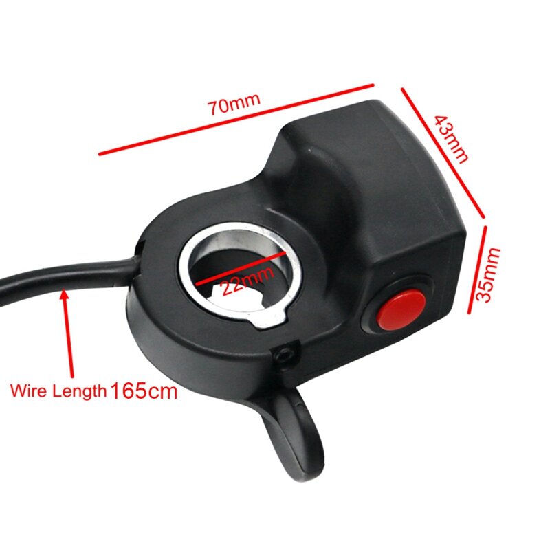 24V Finger Thumb Throttle Electric Scooter Bicycle Accessories Switch Handlebar Grips LED Display For Electric Bike