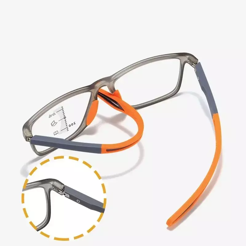 Lunettes de lecture photochromiques multifocales pour hommes et femmes, lunettes de sport anti-lumière bleue, lunettes progressives de près et de loin, TR90, nouveau