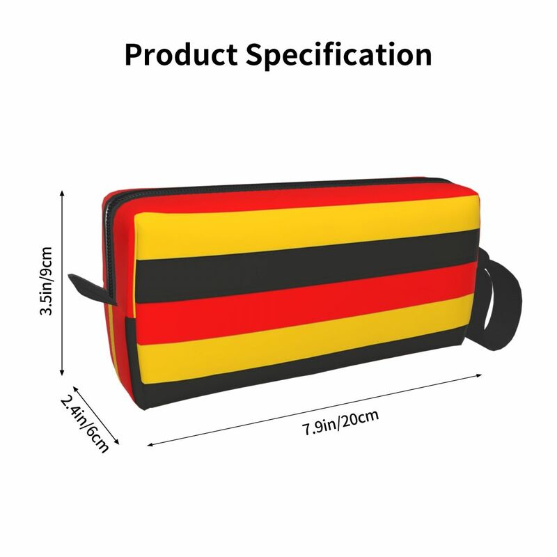 Flag Of Germany Makeup Bag Cosmetic Organizer Storage Dopp Kit Toiletry Cosmetic Bag for Women Beauty Travel Pencil Case