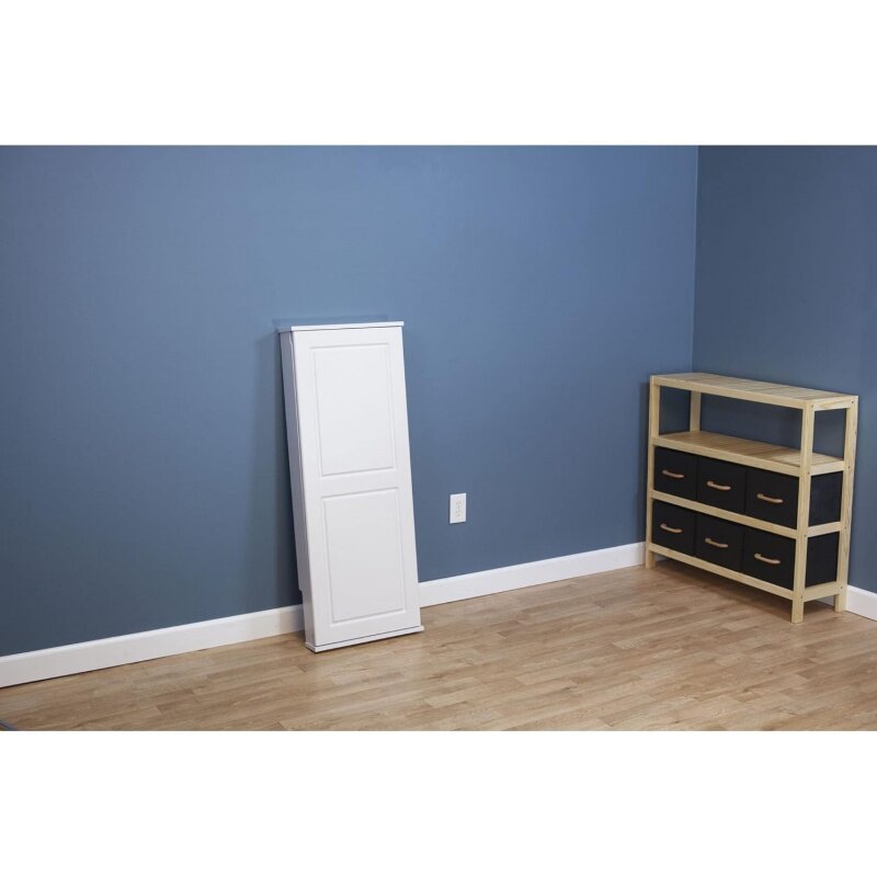 Household Essentials-tabla de planchar de pared plegable, tabla de planchar integrada, 7 ajustes de altura, incluye almohadilla con cubierta