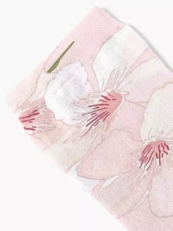 Kaus kaki bunga Sakura kaus kaki lucu hadiah Natal sepak bola kaus kaki perempuan retro pria