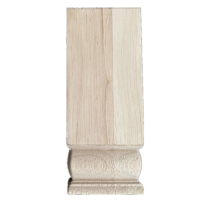 15-18cm europeo intagliato non verniciato modanature retrò legno Applique legno decalcomania lungo ovale in gomma mobili per la casa pareti