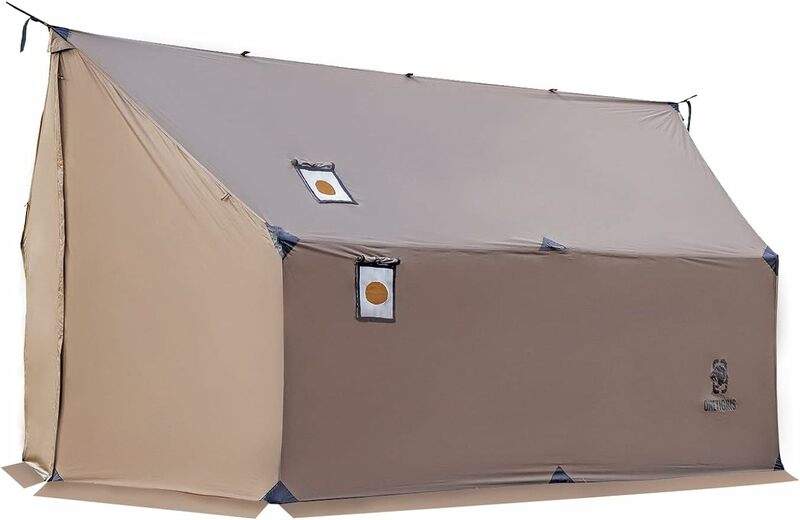 OneTigris TEGIMEN hamak gorący namiot z gniazdem kuchennym, przestronny wszechstronny namiot bez ścian ze spódnicą śnieżną, 3000mm wodoodporny