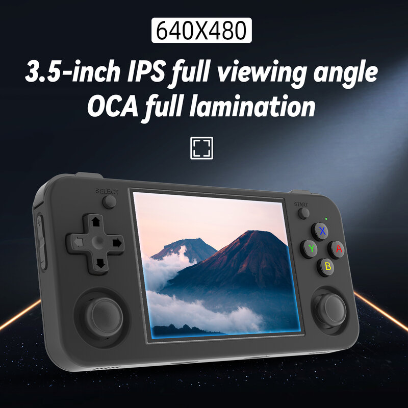 Anbernic RG35XX H คอนโซลมือถือสำหรับเล่นวิดีโอเกม3.5นิ้ว IPS 640*480หน้าจอเกมย้อนยุค3300 mAh 5000 + เกม