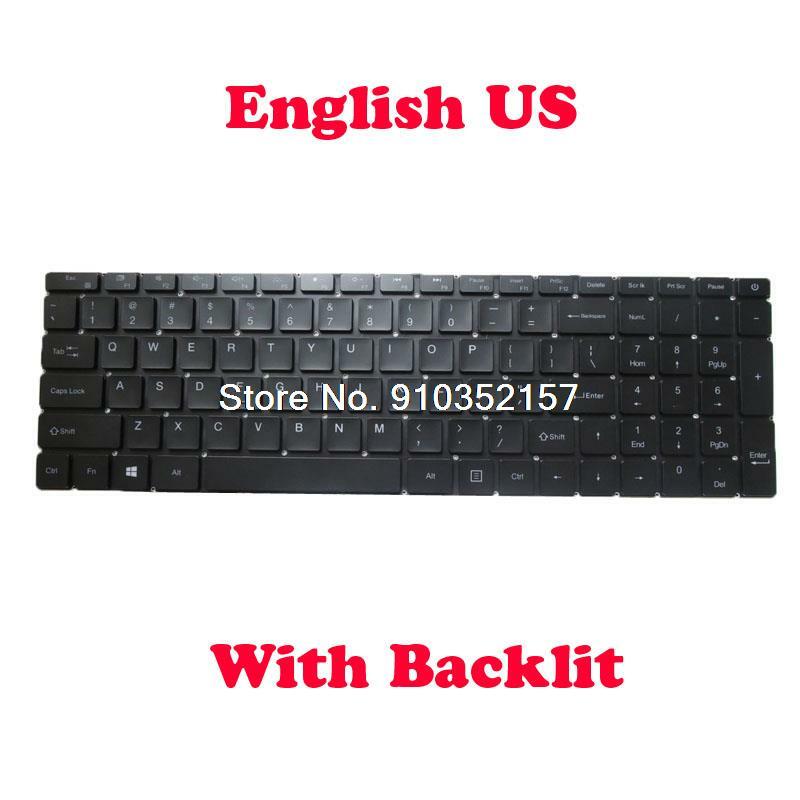 Laptop US TR JP Layout Keyboard For IPASON MaxBook P1 G154GPJ41 15.6 inch NO Backlit English US NO Frame New
