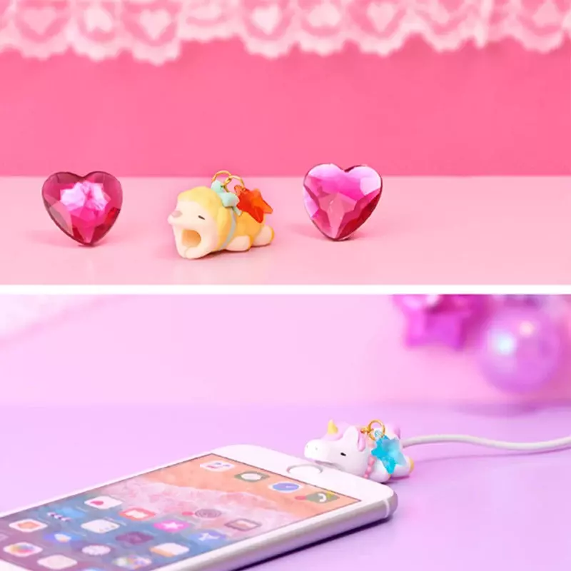 Cable Bite Ake A Bite From You, Animal Shaped Data Cable Protective Cover, Illusion Series Creative Gift, Anti Breaking