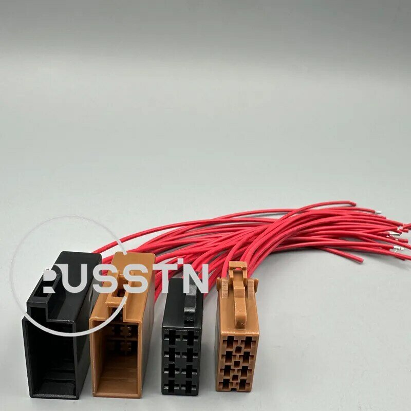 1 zestaw 8-pinowe złącze samochodowe do głośnik radiowy wtyczek Audio z kablem ISO gniazdo przewodu dla VW 962189-1 962191