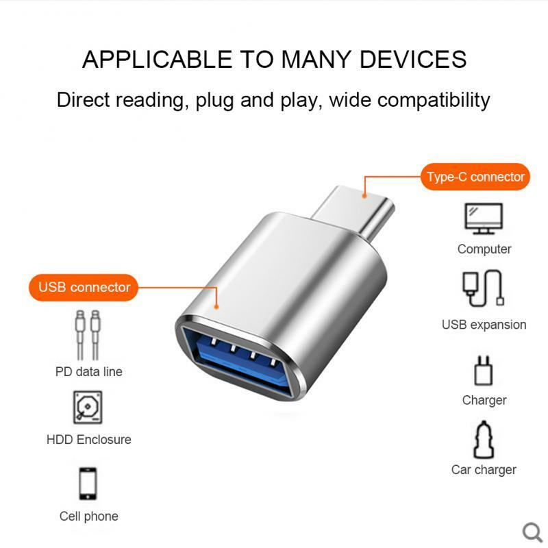 Adapter USB 3.0 do typu C Adapter OTG Adapter typu C USB C przenośny konwerter do macbooka Xiaomi Samsung złącze adapterów do telefonu komórkowego