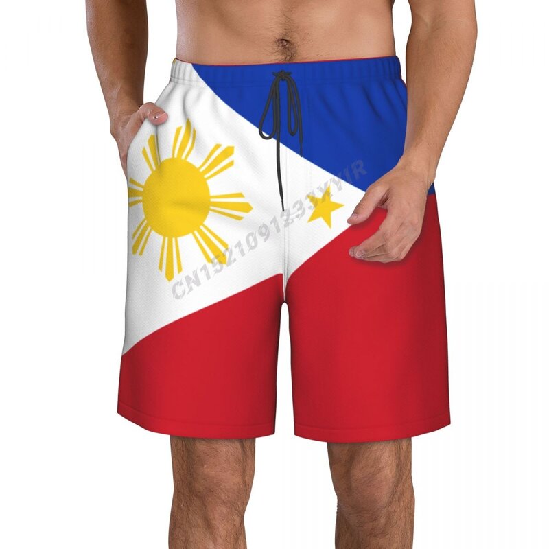 Летние мужские филиппинские флаги Пляжные штаны шорты Серфинг M-2XL полиэфирные купальники для бега