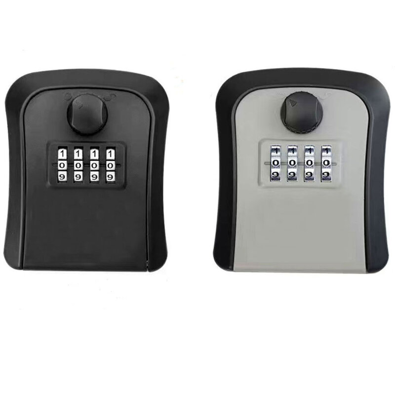 Coffre-fort mural intelligent à mot de passe, boîte de rangement à 4 chiffres pour clés d'extérieur, nouveauté