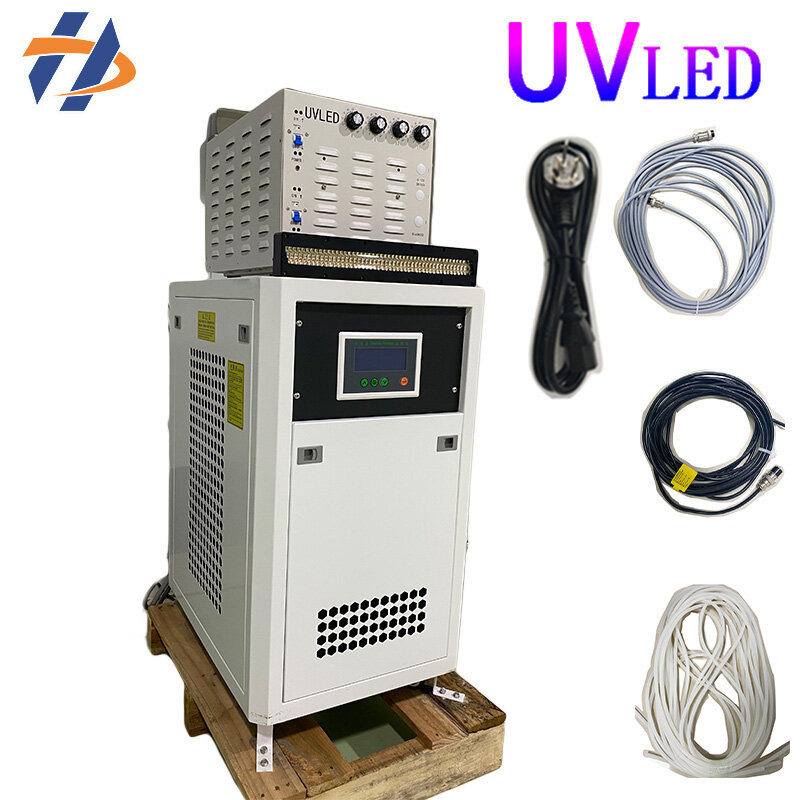 Máquina de impressão de tela 4400W equipada com lâmpada LEDUV refrigerada a água 395nm1pcs e uma caixa de água e eElectricity 36025