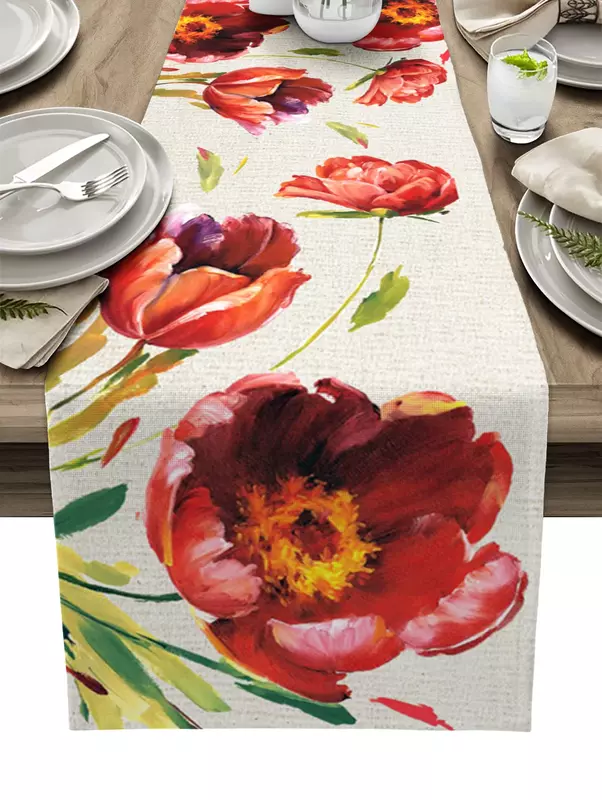 Table Runner Home Dining Table TV Cabinet Accessories Festive Wedding Decoration Party Table Runner