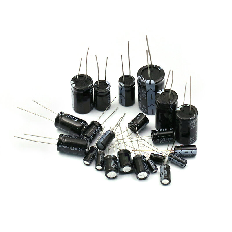 Condensador electrolítico de aluminio, condensador Radial de 10 piezas, 68uF, 25V, 68MFD, 25 voltios, 6x11mm, 68mf25v, 68uf25v, 25v68mf, 25v68uf