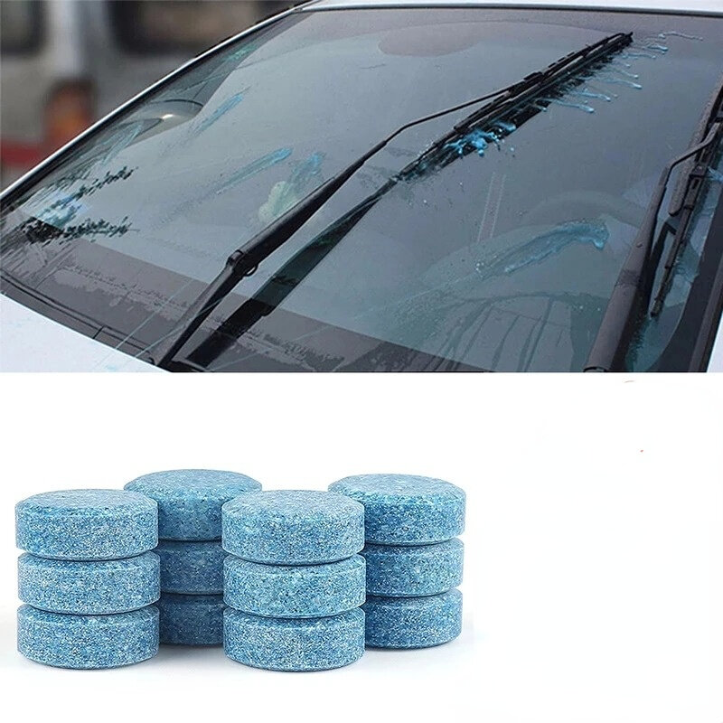 Car Windscreen Cleaner Effervescent Tablet Auto Window Solid Cleaning Automobile Car Glass Wiper Washing Tablets Dust Remover