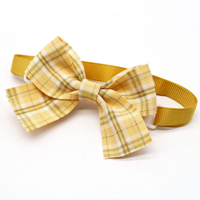 50/100PCS Plaid Bows Dog Bowtie Cotton Cute Pet Dog papillon cravatte per cani Grooming accessori per animali domestici per cani di piccola taglia gatti