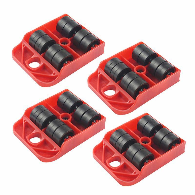 4pcsMoves Möbel Werkzeug Transport Shifter Moving Rad Slider Remover Roller Er Dropship