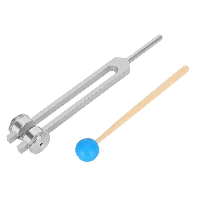 Aluminum Alloy Tuning Forks,111Hz Tuning Fork With Hammers For Nervous System Testing Sound Healing Therapy
