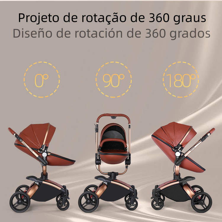 AGAPE-عربة أطفال فاخرة ، عالية الجودة ، مناسبة لمدة 0-36 شهرا ، 0-25 كجم ، أسرع التوصيل المجاني تحتاج فقط 25-40 يوما