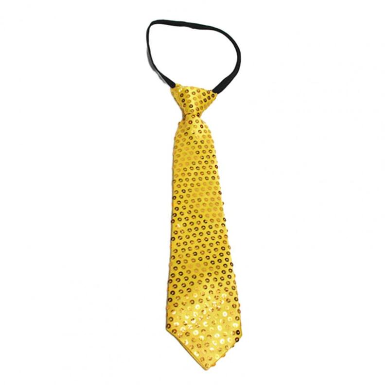 Męski krawat błyszczące cekiny Vintage formalny styl biznesowy regulowane elastyczne opaska płaszcz wierzchni kamizelka pokaz sceniczny krawat