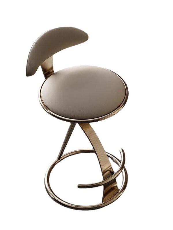 Nordic luxury bar furniture modern bar stools luxurious stainless steel velvet bar chairs