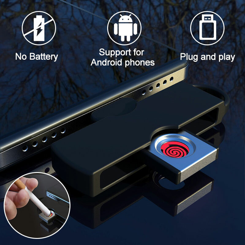 Battery-free Cigarette Lighter Connected to Mobile Phone Plug and Play Mini Aircraft on Board Mini Lighter