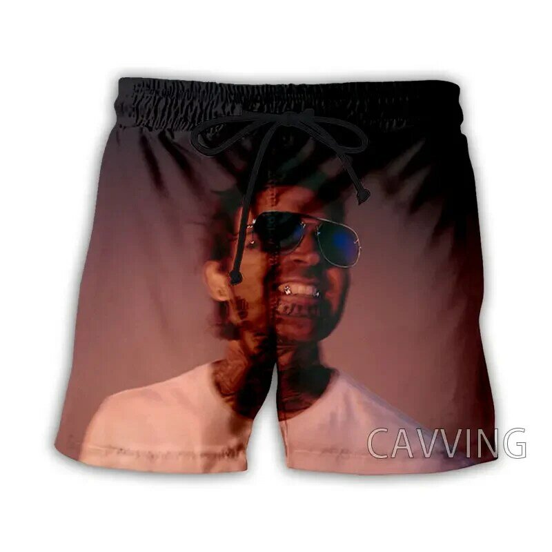 Cavving-Shorts de praia para homens e mulheres impressos em 3D, streetwear Yelawolf, secagem rápida, shorts casuais, shorts de suor, verão