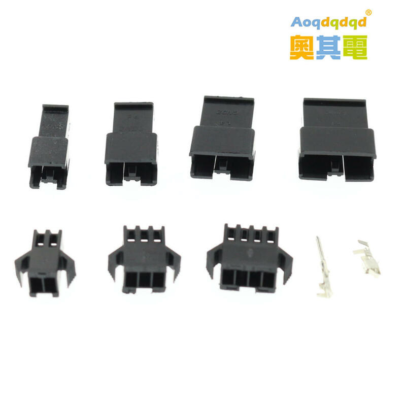 200Pcs/Box 2.54mm Pitch JST SM/Dupont Jumper Wire Connector Kit 2/3/4/5Pin Male/Female Housing Pin Header Crimp Terminal Adapter