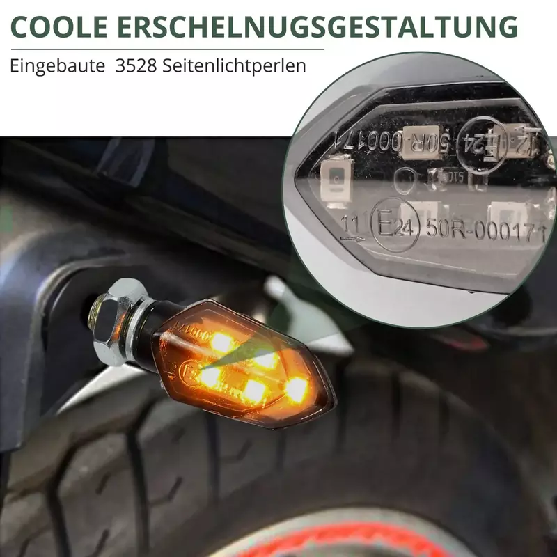 4 Pcs indicatori di direzione universali LED Light IP65 Mini indicatori luci di segnalazione moto per moto Harley Yamaha indicatori di direzione