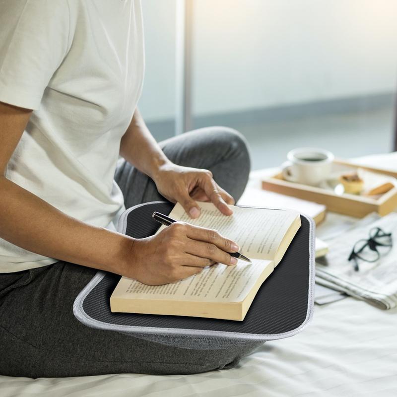 Lapdesk para ordenador portátil con cojín de almohada suave, bandeja acolchada de escritura con asa para el trabajo y el juego en el sofá
