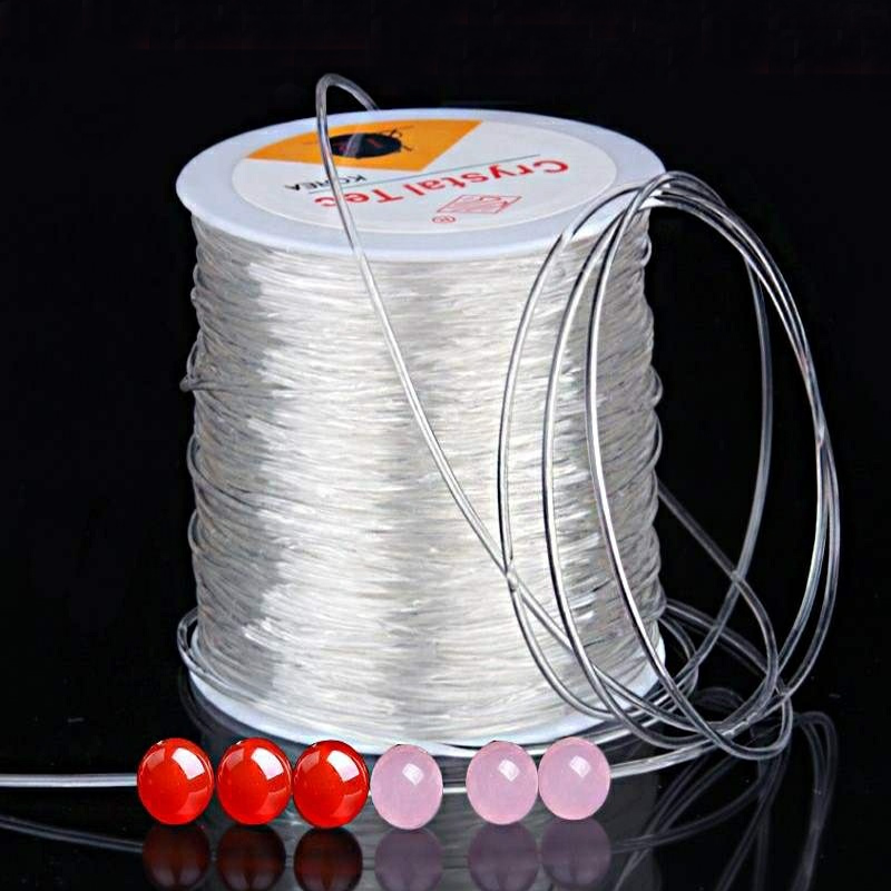 100M Sterke Elastische Crystal Rijgdraad Cord Sieraden Maken Ketting Armband Diy Kralen String Rekbaar Dikte 0.4-1mm