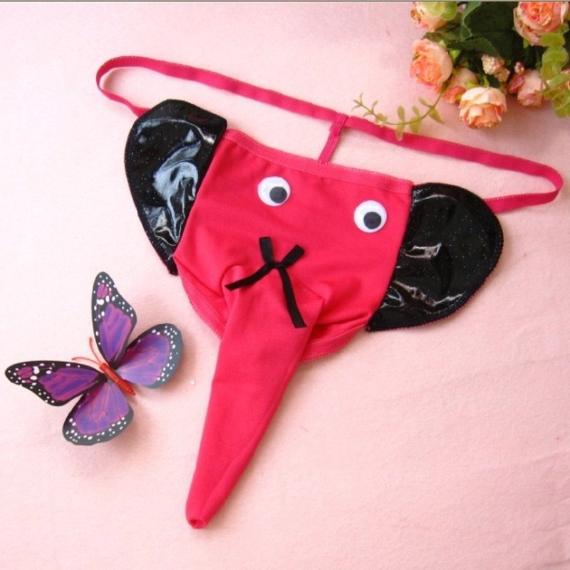 Sexy Men Underwear Elephant Bulge Pouch Mens Elastic T Back Lingerie Thong Erotic Underwear Gay Sexy Sissy Thong Panties