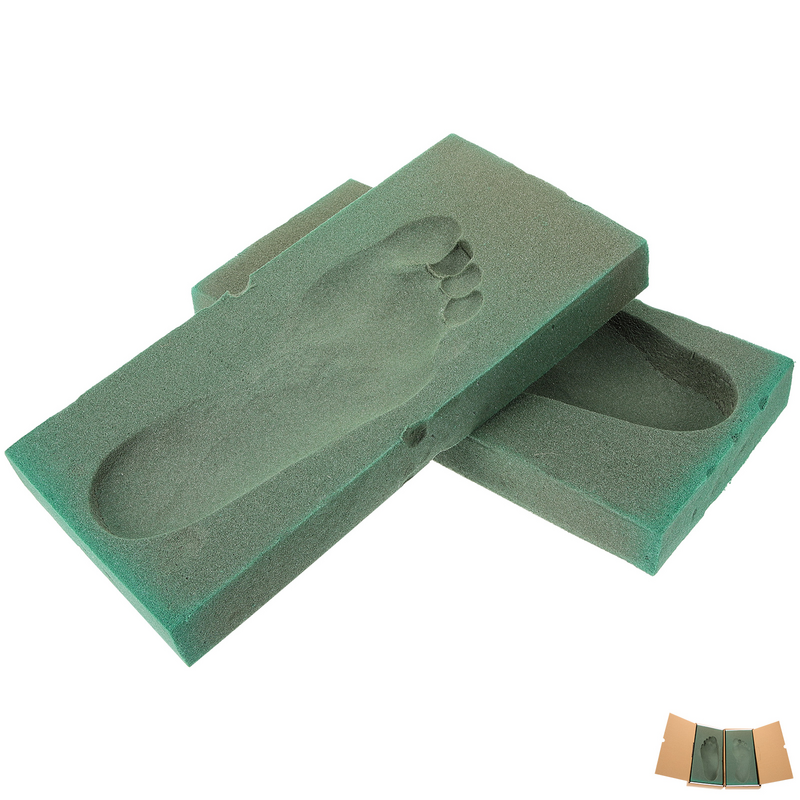 Caja de molde de huella multifuncional, caja de moldura con forma de huella para plantillas personalizadas, ortésicas para pies