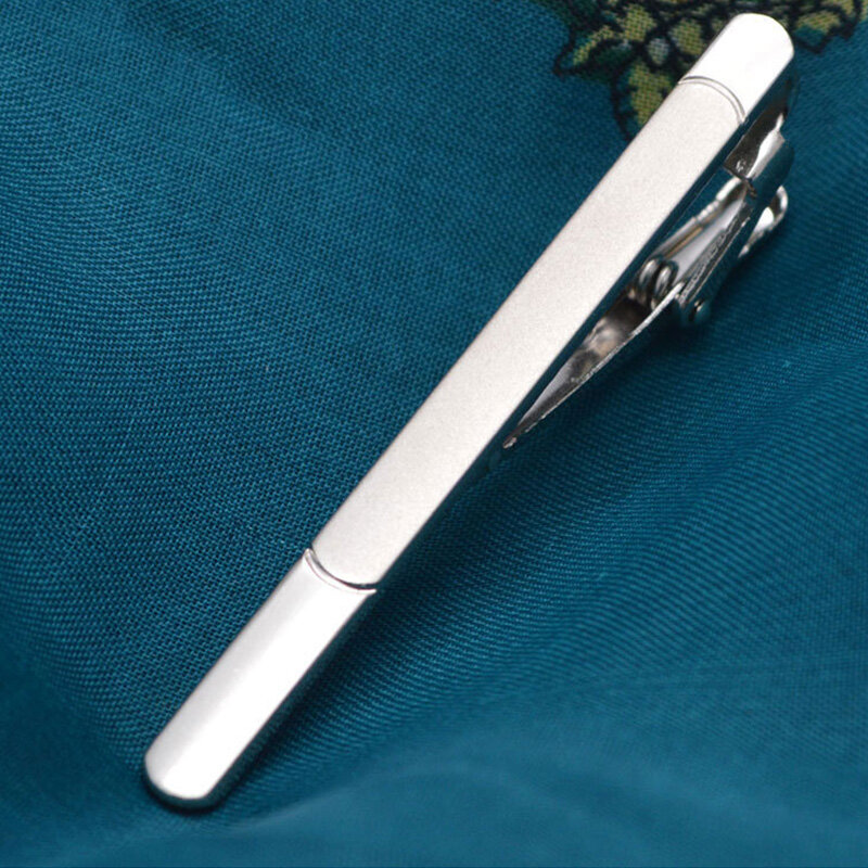 New Metal Silver Color Tie Clip For Men Wedding Necktie Tie Clasp Clip Gentleman Ties Bar Crystal Tie Pin For Men's Accessories