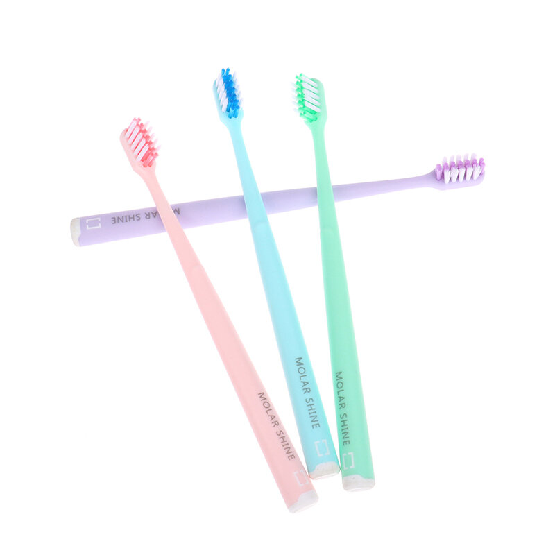 1Pc Toothbrush Soft Hair Tooth Toothbrush Ultra Fine Soft Bristle Adult Toothbrush Color Random Oral Care Safety Teeth Brush
