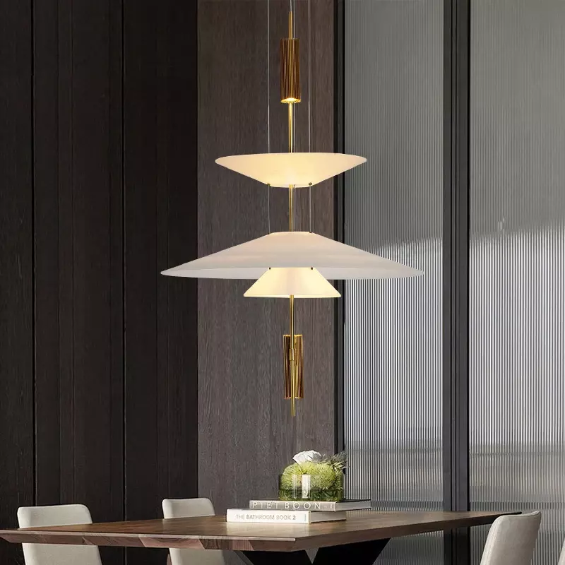 Lámpara colgante LED de personalidad moderna, platillo volador, decoración del hogar, diseñador de Dinamarca, mesa de comedor, Bar, sala de estar, luces colgantes OVNI