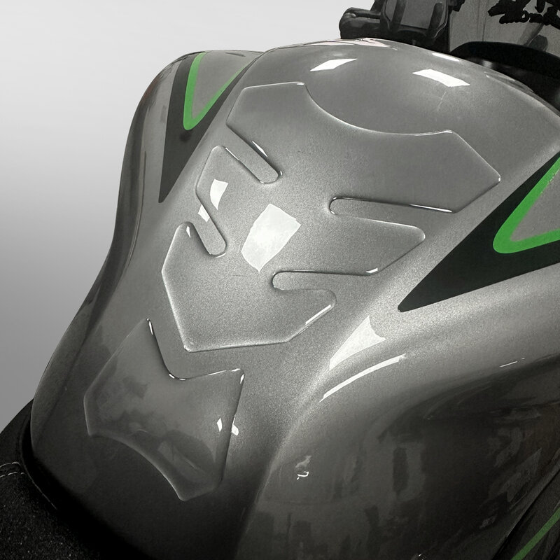 Cubierta de protección de almohadilla de tanque de Gas de motocicleta Universal TRANSPARENTE de resina 3D