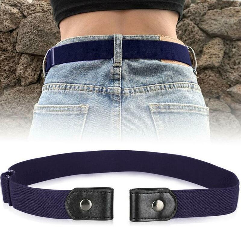 Adjustable free Elastic Invisible Belt Lazy Person Decorative Belt With No Marks Women Stretch Waist Band For Jean Pants