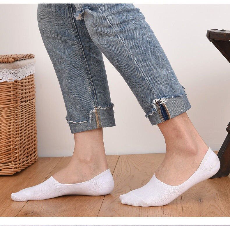 Calcetines cortos de algodón para hombre, medias invisibles y transpirables de tobillo bajo, a la moda, para verano, 10 piezas = 5 pares