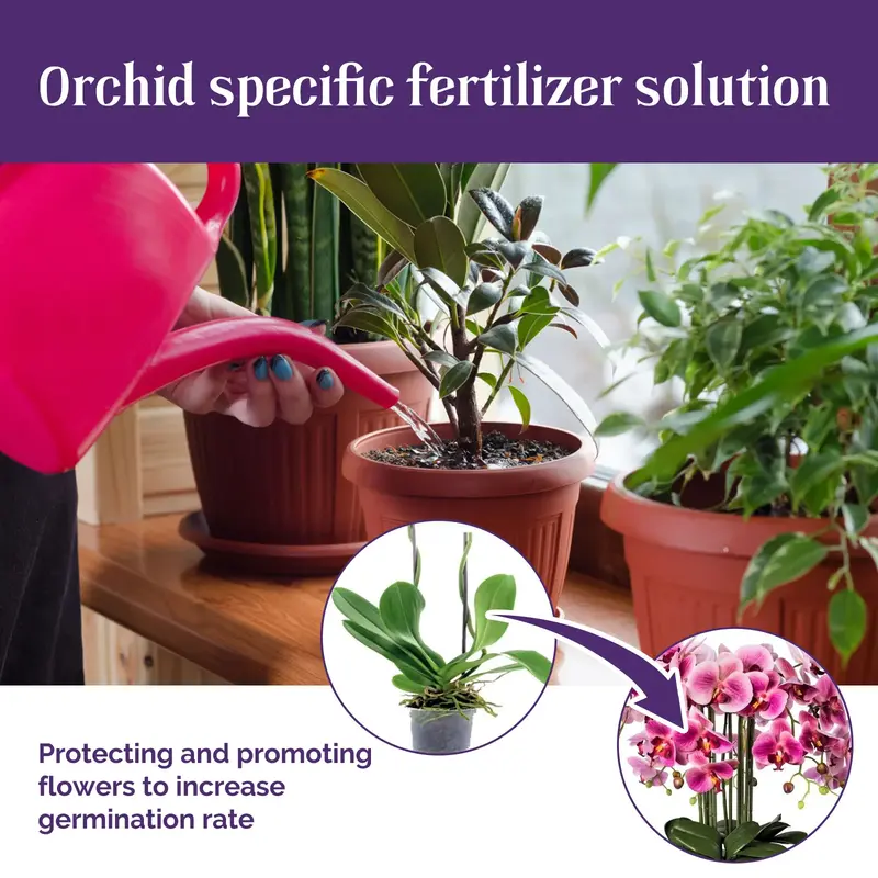 Orchid Sour Flower Food Booster Fertilizer Liquid Orchid Flower Plant Growth Enhancer Supplement Indoor Plants 50ml