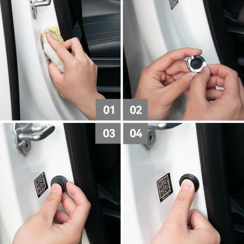 10pcs Car Door Anti-collision Silicone Pad Anti-shock Closing Door Stickers Soundproof Buffer Gasket Auto Accessories Protection