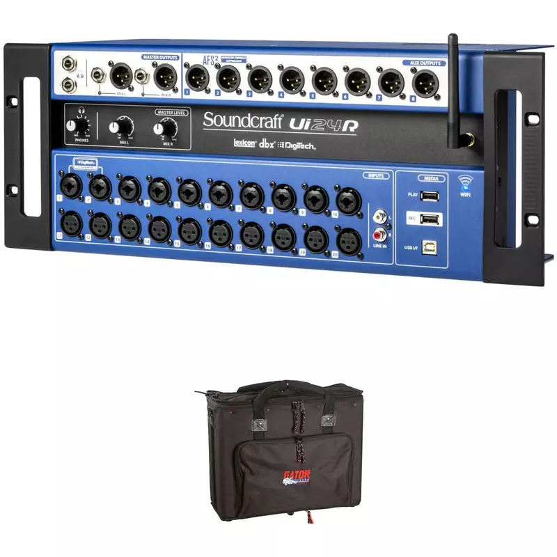 Gravador USB Soundcraft Ui24R Multi-Track com controle sem fio, Mixer de 24 canais, a melhor qualidade, VERÃO