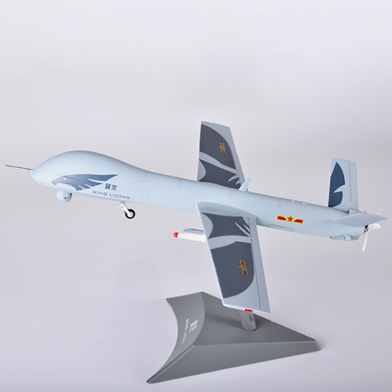Modelo de aleación fundido a presión de combate militar de ala de China, Loong, juguete a escala 1:26, colección de regalos, decoración de exhibición de simulación