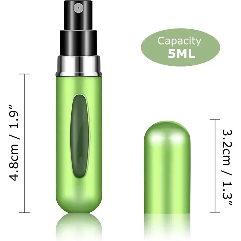 10 pz 5ml Mini pompa di riempimento inferiore profumo flacone Spray riutilizzabile contenitore atomizzatore vuoto erogazione viaggio portatile