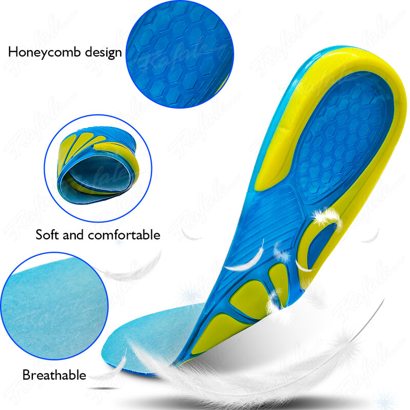 Plantilla de Gel antideslizante de silicona para calzado deportivo, plantillas ortopédicas de masaje, cuidado de los pies, almohadilla de absorción de impacto, novedad