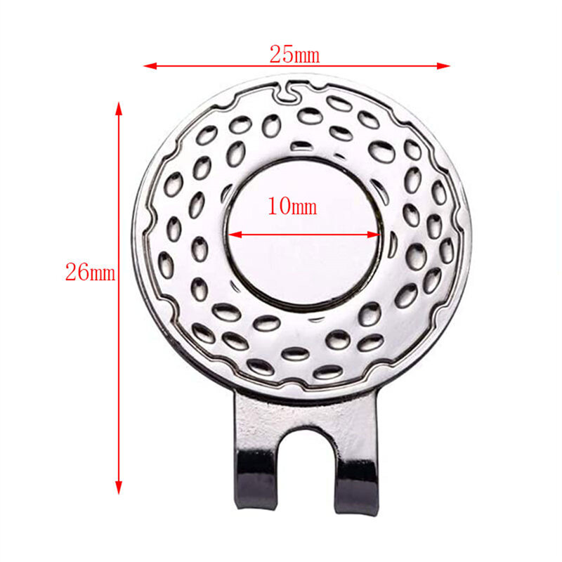 1PC Zinc Alloy Golf Hat Clip Magnetic Golf Cap Clips with Magnet Ball Markers Golf Putting Green Accessories