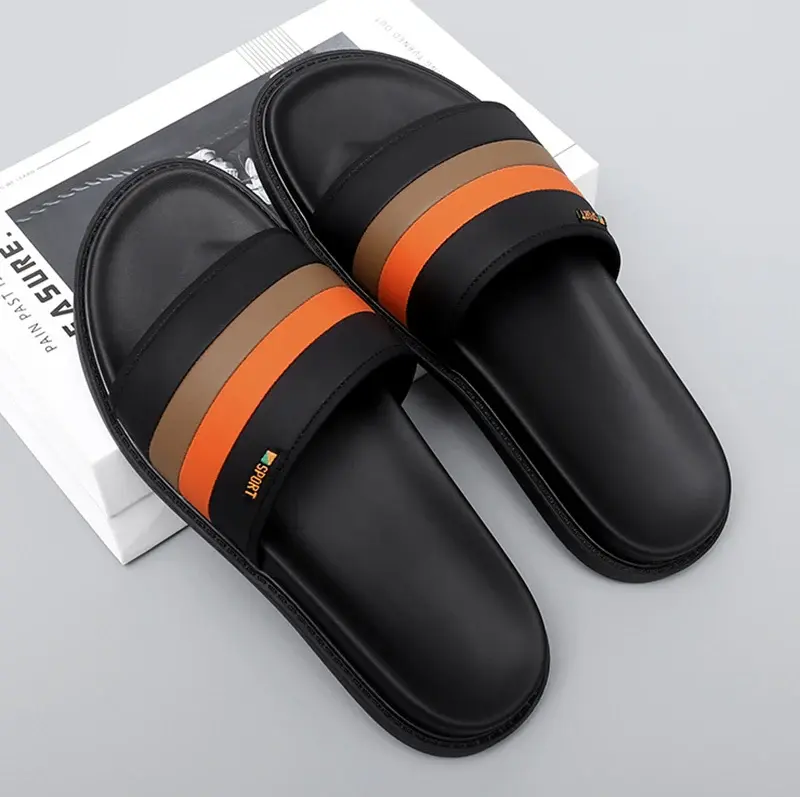 Brand Slippers Outdoor Slippers In Summer Trendy Bathroom Beach Shoes Antiskid Flat Designer Shoes Home Indoor And Home Sandals