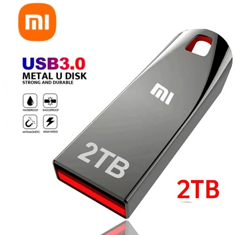 Xiaomi Metal U Disk 2Tb Hoge Snelheid Usb 3.0 Draagbare Pen Drive Type-C Interface Waterdichte Memoria Usb Flash Disk Adapter
