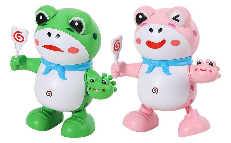 전기 개구리 장난감 다기능 상호 작용 전기 춤추는 음악 장난감, 어린이 춤추는 개구리, 학습 및 개발 장난감