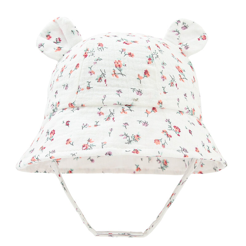 柔らかい綿のベビープリントの帽子,カジュアルなパナマ,男の子と女の子のための春と秋の帽子